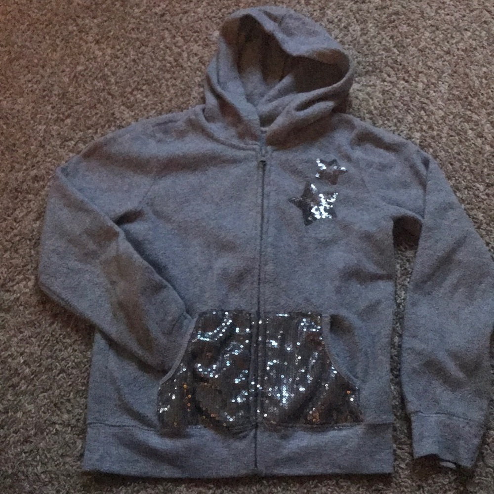 Zippered fleece hoodie